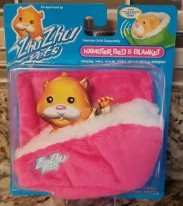 Zhu Zhu Pets Hamster rosa Bett & Decke 2008 Edition - NEU im Karton - Bild 1 von 3