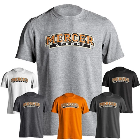 Mercer University Bears MU Alumni Classic Arch Text Short Sleeve T-Shirt Cover