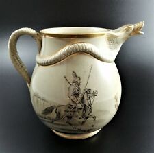 Antique Staffordshire jug,Russian Cossacks,c. 1820-1830