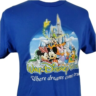 Camiseta Walt Disney World Mediana "Donde los sueños se hacen realidad" Mickey, Minnie, Goofy Foto 1 de 4
