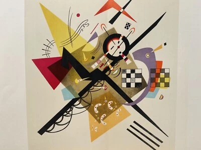 Wassily Kandinsky c.1953 Composición Litografía Original Firmado Arte Abstracto Foto 1 de 3