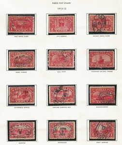 US Scott #Q1-#Q12 used complete set 1913 Parcel Post Stamps, nice cancels f/vf - Picture 1 of 2