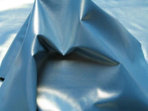 Italian Lambskin Leather Hides Pearlized Blue - Picture 1 of 1