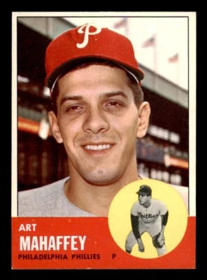1963 Topps Baseball #385 Art Mahaffey NM/MT *e1 - Image 1 of 2