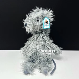 Juguete de peluche suave Jellycat REMINGTON RAT usado gris arrugado ENCANTADOR rasguño caprichoso - Imagen 1 de 4