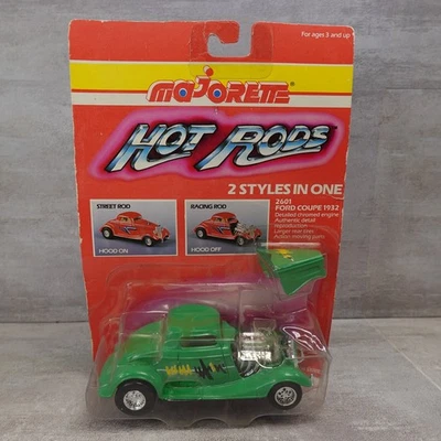 Majorette Hot Rods Ford Coupe 1932 Diecast Green Racing Car #2601 Brand New 1:32 - Image 1 of 4