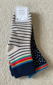 NEXT 2 Pack Cropped Welly Socks - Picture 1 of 4