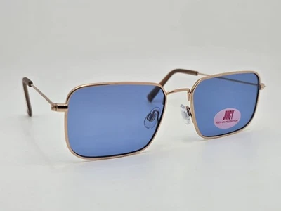 Juicy Couture X71159 Jonnie Shiny Gold Frame Blue Flat Lens Sunglasses 55-18-144 - Image 1 of 4