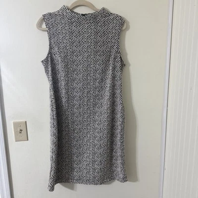 Vestido informal Sharagano sin mangas blanco y negro para mujer talla 14 Foto 1 de 4