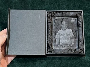 MVP Crystal NY METS - DAVID WRIGHT - Engraved Crystal - Captain RARE / HTF - Picture 1 of 5