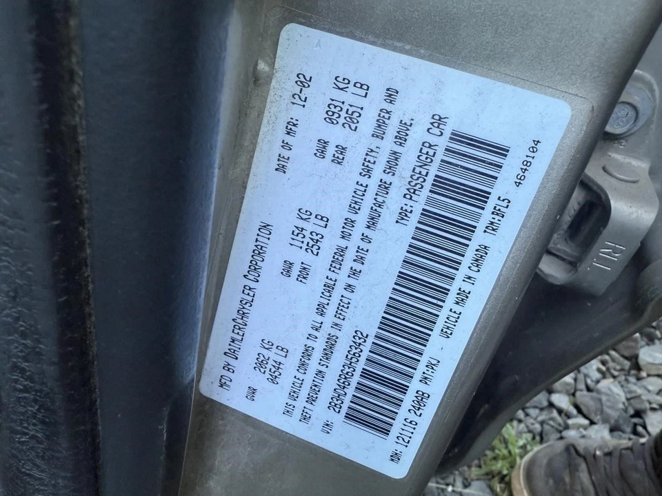 Steering Gear/Rack Power Rack And Pinion Fits 98-04 CONCORDE 30444709 Foto 1 de 1