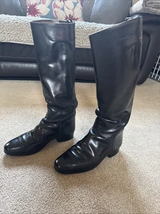 Vintage Leather Horse Riding Boots - Picture 1 of 5