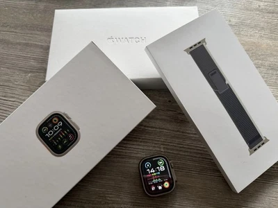 Apple Watch Ultra 2 49mm Titaniumgehäuse GPS + Cellular 100%AKKU - Bild 1 von 4