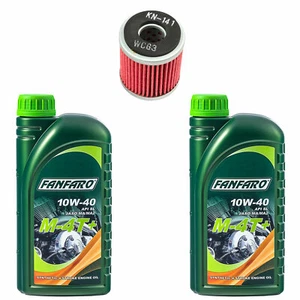 Motoröl Set 10W40 2 Liter + Ölfilter KN141 für Yamaha MT WR 250 XG YZ YZF-R YZFR - Bild 1 von 4