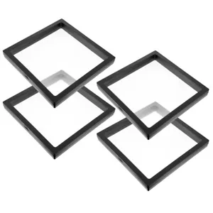 4 Pcs 3D Suspension Display Stand Transparent Floating Frames Rack - Picture 1 of 16