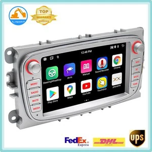 For Ford Focus S-MAX 7" Android 12 Carplay Car Radio Stereo GPS Navi Wifi 2+32G - Foto 1 di 13