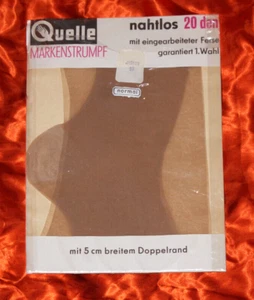 Medias tirantes muy antiguas Pin Ups NYLONS 20 DEN Jazmín talla 9 1/2 normal - Imagen 1 de 2