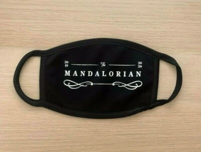 Star Wars Mandalorian Black Washable Reusable Face Mask Pack Mouth Mask Cover - Image 1 of 3