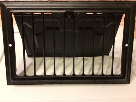 Vintage Pressed Steel Mission Arts & Crafts 1920-30s Victorian Heat Grate Vent Cover