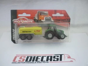 Majorette 1:64th Trailer Series Deutz-Fahr Tractor & Fliegl Slurry Spreader - Imagen 1 de 3