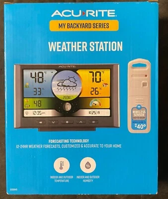 Acurite 02099HD Weather Forecaster Wireless Digital Color Display NEW - Image 1 of 4