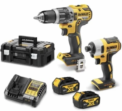 NEW DeWALT 18V Brushless 2 Piece 2 x 4.0ah Combo Kit DCZ207M2T-XE - Image 1 of 4