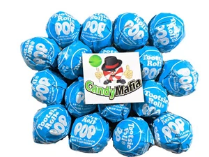 Tootsie Pops Azul Frambuesa 60 Azul Frambuesa Tootsie Pop Piruleta Caramelo a granel - Imagen 1 de 1