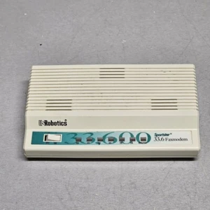 Módem de fax externo modelo 6459 USRobotics Sportster 33.6 de colección EE. UU. - Imagen 1 de 7
