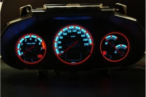 Ford Escort MK7 - digital km counter Design 2 glow gauge plasma dials tachoschei - Bild 1 von 8