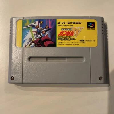 Super famicom SNES Gundam W Wing Endless Duel Nintendo BANDAI Japan - Image 1 of 3