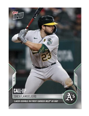 Shea Langeliers CallUp Athletics A’s - 2022 MLB TOPPS NOW #724 Presale🔥 - Image 1 of 2
