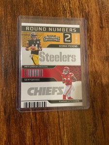 George Pickens Skyy Moore 2022 Panini Contenders Round Numbers No. RN-PM