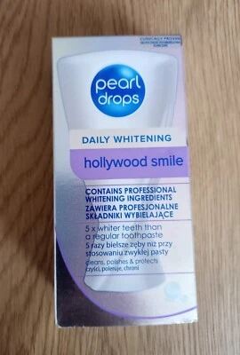 Pearl drops Hollywood smile whitening toothpaste enamel protects daily whitening - Image 1 of 4