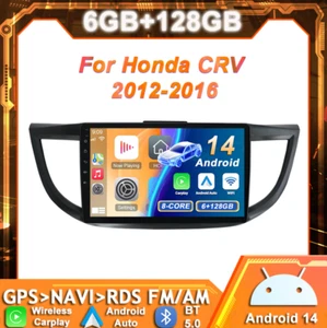 Unidad principal estéreo para automóvil CarPlay 128 GB para Honda CRV 2012-2016 navegación GPS Android DSP - Imagen 1 de 17