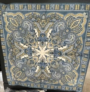 Copricuscino Pottery Barn Mansfield blu paisley 24" - Foto 1 di 8