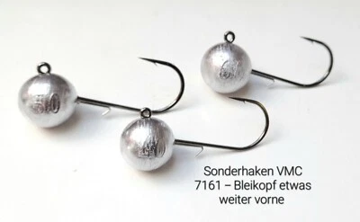 3x VMC Jigköpfe 7161 4/0 - 6/0 mit 40 -100 gr. Jighaken Bait Holder Sonderhaken - Bild 1 von 4
