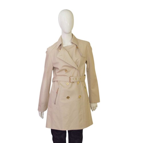 Cappotto giacca trench Michael Kors beige doppiopetto con cintura taglia M