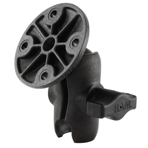 RAM Mount Plastic Short Open Socket Arm System with Round Base and 1 inch Ball - Image 1 of 1