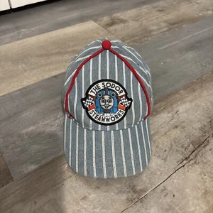 Thomas The Train Sodor Steamworks Striped Ball Cap Hat Kids Youth Adjustable VG - Picture 1 of 8