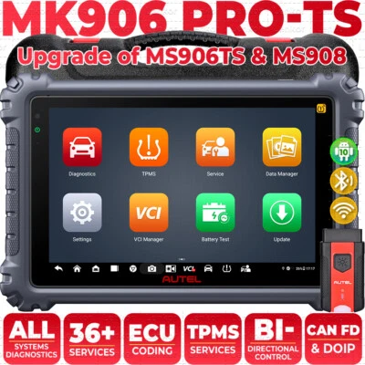 Autel MK906 Pro-TS Auto OBD2 Diagnosegerät ALLE Steuergerät TPMS RDKS Funktionen - Bild 1 von 4