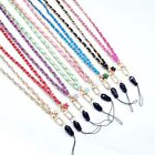 Metal Mobile Phone Strap PU Leather Cellphone Lanyard  for Phone Hanging