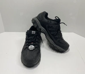 Sketchers Men's Steel Toe Cankton Work Shoes - Black Size 10 - Lightly used - Picture 1 of 9