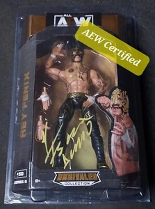 AEW Unrivaled REY FENIX Action Figure NEW SIGNED Official Autograph Series 5 #50 - Picture 1 of 3
