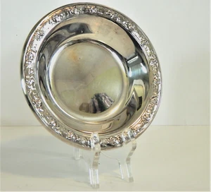 REED & BARTON CLASSIC ROSE SILVERPLATE BOWL,APPROX. 6 1/2" ROUND - Picture 1 of 8