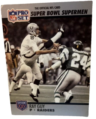 NFL Pro Set Ray Guy Super Bowl Superman #16 Raiders S338 - Image 1 of 3