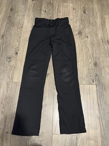 CHAMPRO Boys Open-Bottom Loose-Fit Baseball Pant Size Youth Large Black YL - Picture 1 of 7