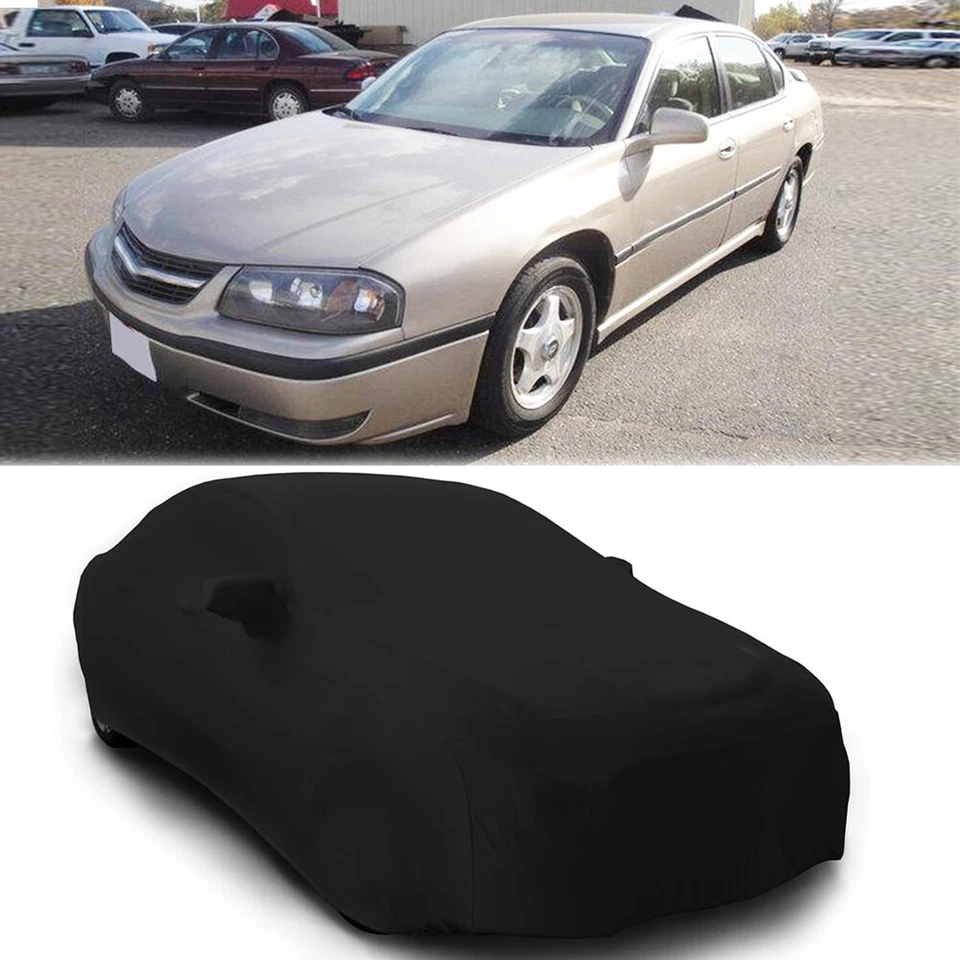 Capa de carro interna elástica à prova de poeira personalizada preta para Chevrolet Impala 2001-2020 - Imagem 1 de 4