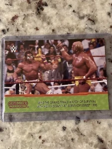 Carta tributo 2014 Topps WWE Road to Wrestlemania Ultimate Warrior 6 di 10 - Foto 1 di 2