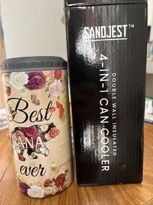 Slim Double-walled Insulated Stainless Steel Can Cooler Or Thermos For Nana - Picture 1 of 6