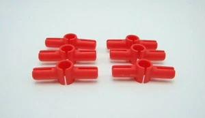 Tinkertoy 6 Connector Clips Red Replacement Parts Plastic Tinker Toy Pieces - Picture 1 of 4